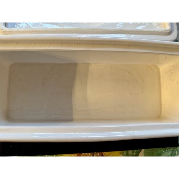 Villeroy & Boch Fish Cooker Canister Rectangle Lidded Container Green Fish - Picture 10 of 16